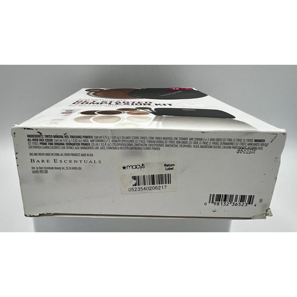 Bare Minerals Get‎ Started Complexion Kit Warm Deep 7 Piece New All Sealed